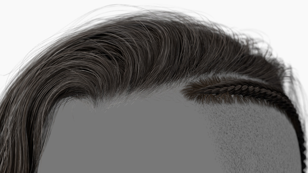 Realtime female Hair